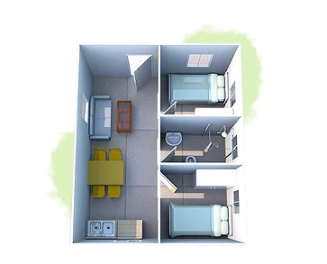 Loft Design Detachable Container House Loft Design Detachable Container House